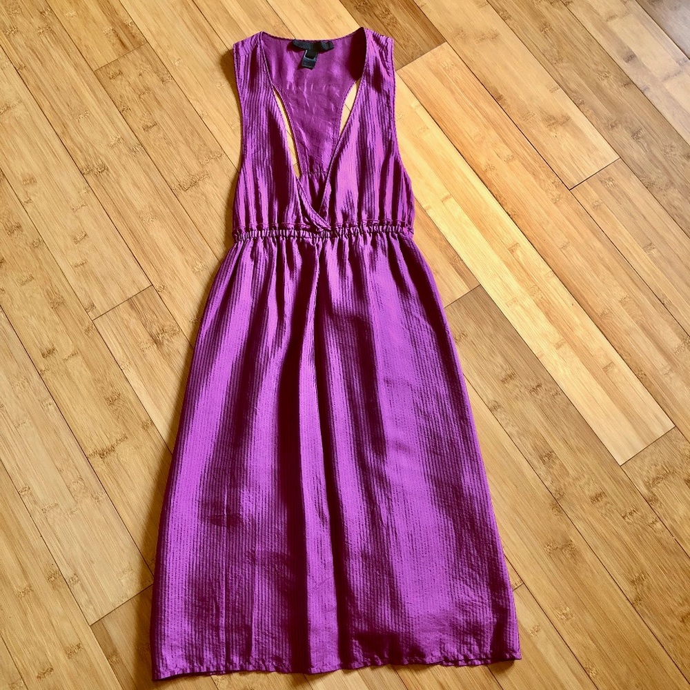 Elle Moss Black Label Silk Dress in Small